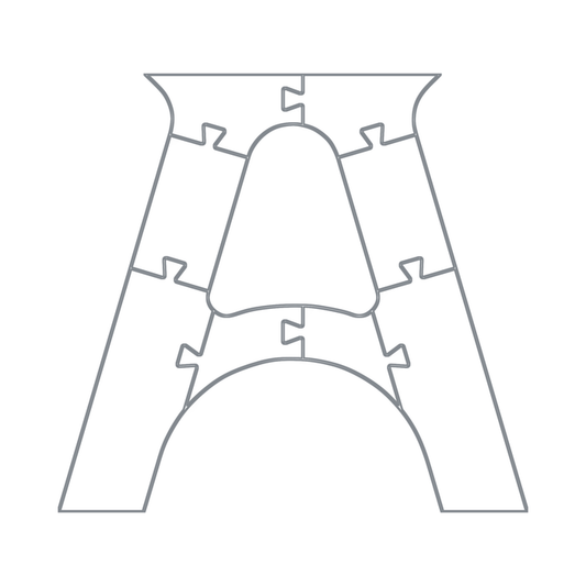 A Shape Table Leg Router Templates