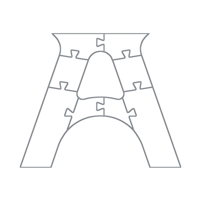 A Shape Table Leg Router Templates