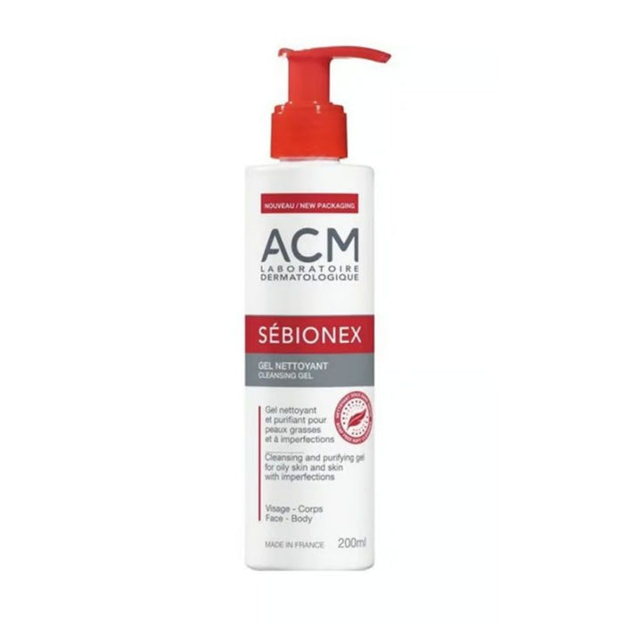 ACM Sebionex Body & Facial Cleansing Gel for Oily Skin, 200ml - Makkah Pharmacy