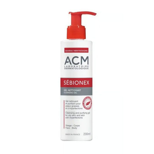 ACM Sebionex Body & Facial Cleansing Gel for Oily Skin, 200ml - Makkah Pharmacy
