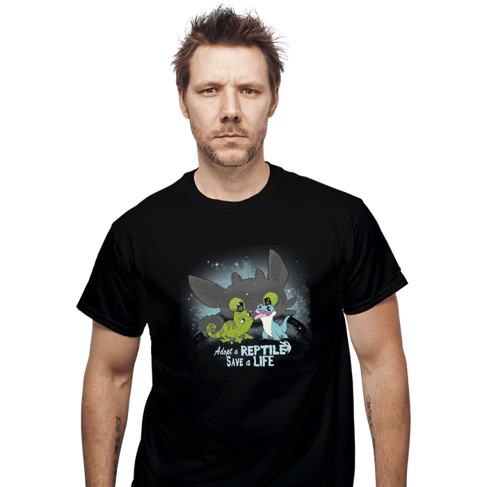 Shirts T-Shirts, Unisex / Small / Black Adopt A Reptile