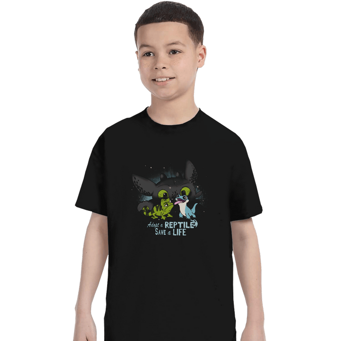 Shirts T-Shirts, Youth / XL / Black Adopt A Reptile