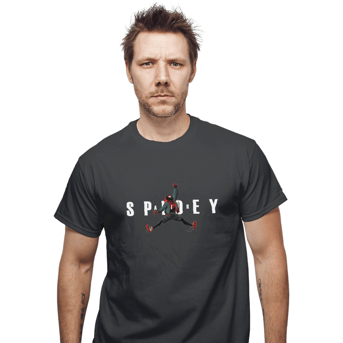 Shirts T-Shirts, Unisex / Small / Charcoal Air Spidey