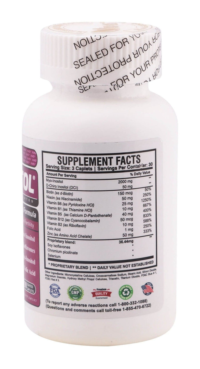 AMS Polysitol Female Fertility Supplement, 90 caplets - Makkah Pharmacy