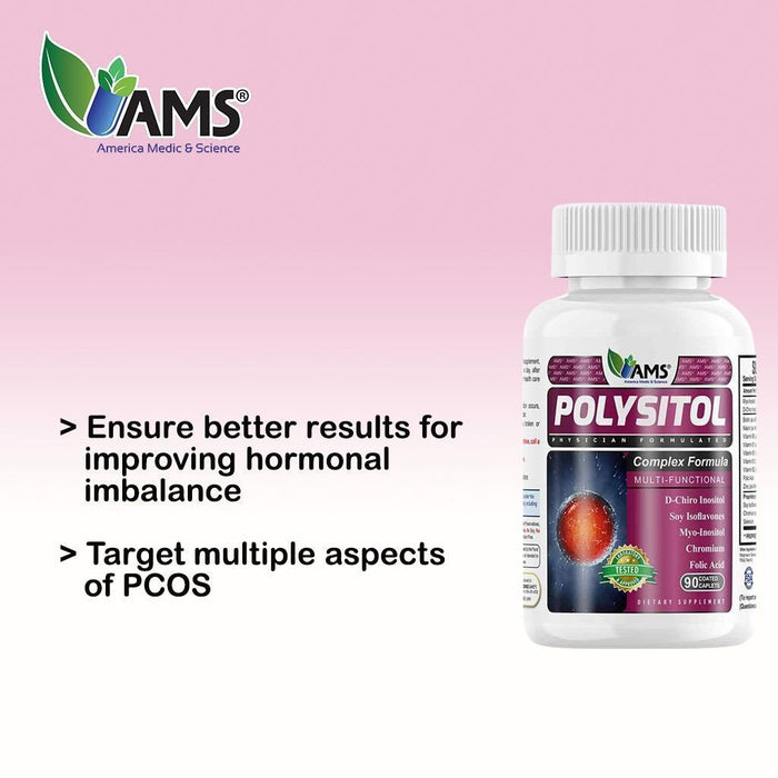 AMS Polysitol Female Fertility Supplement, 90 caplets - Makkah Pharmacy