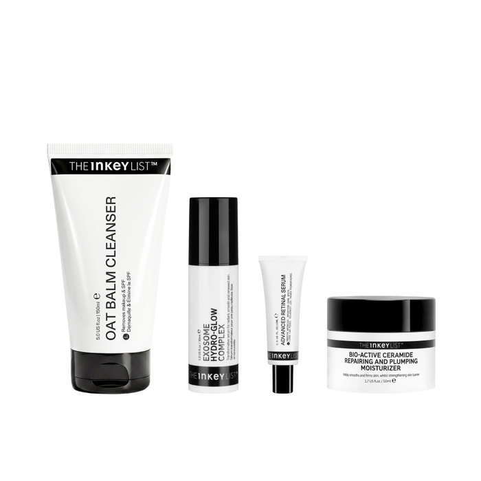Set of skincare products from The INKEY List on a white background