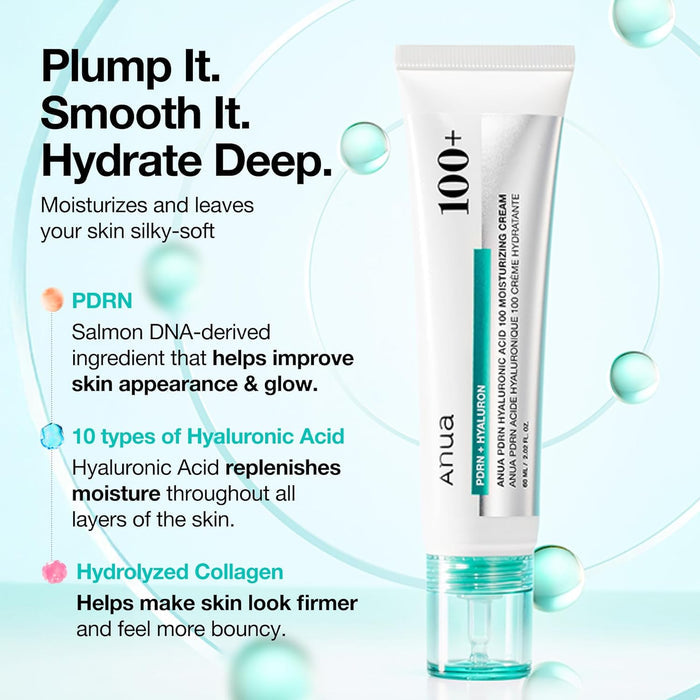 Anua 100+ PDRN + Hyaluron Moisturizing Cream 60ml