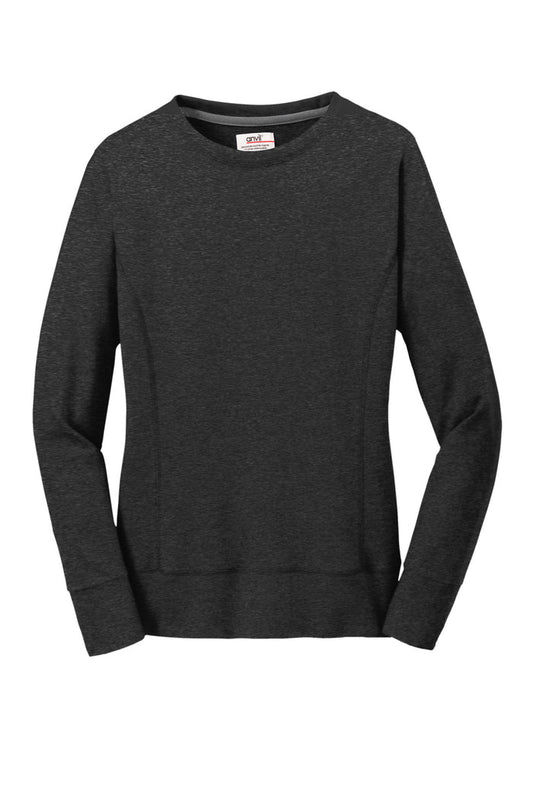 ANVIL - HEATHER DARK GREY SWEATSHIRT WOMENS  *