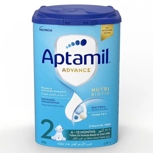 Aptamil Advance Stage 2 Palm Oil Free Infant Milk Formula For 6 To 12 Months 800g Aptamil