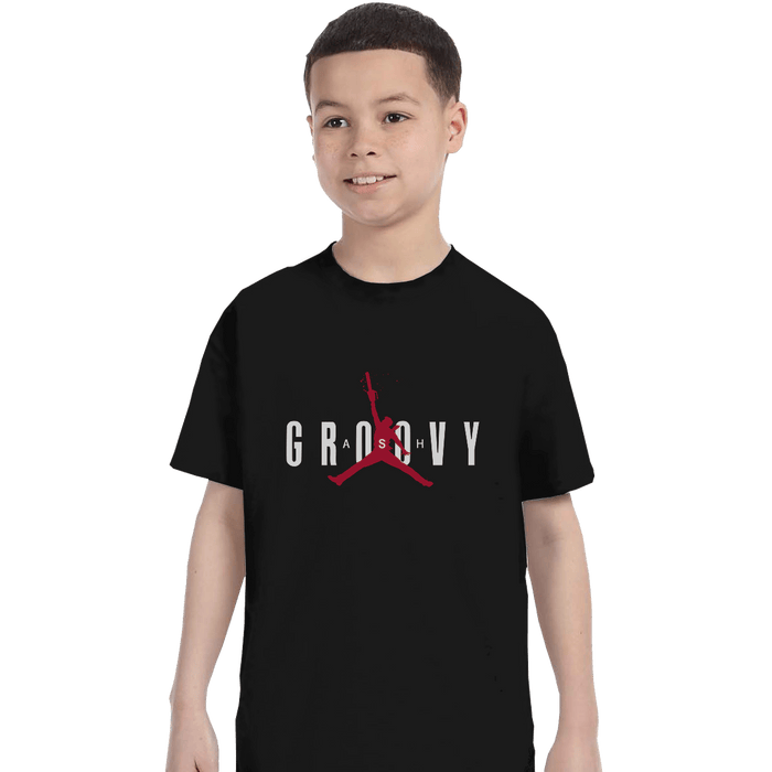 Shirts T-Shirts, Youth / XL / Black Ash Groovy