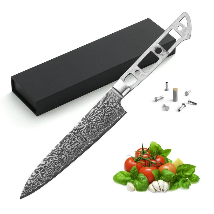 AUS-10 DAMASCUS 6.5-IN PETTY UTILITY CHEF KNIFE BLANK
