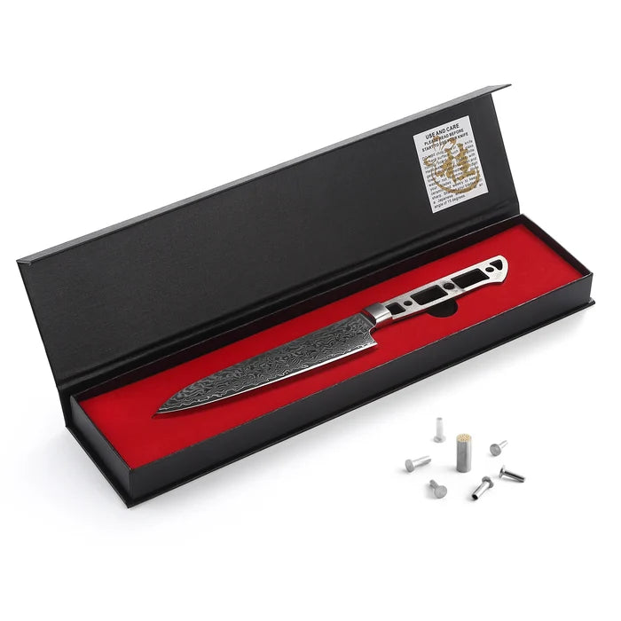AUS-10 DAMASCUS 6.5-IN PETTY UTILITY CHEF KNIFE BLANK