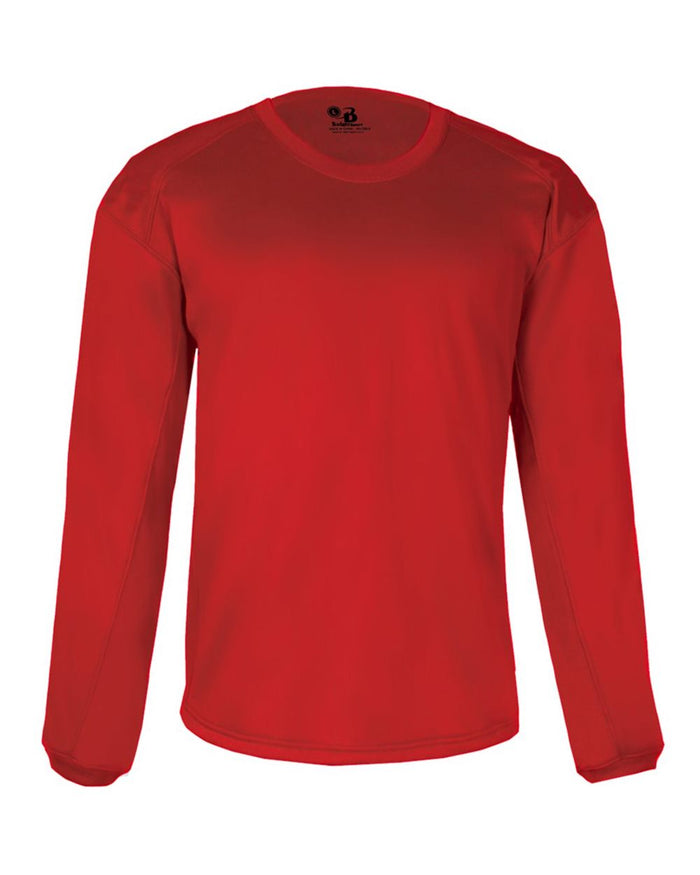 BADGER - RED - CREWNECK FLEECE SWEATSHIRT  *