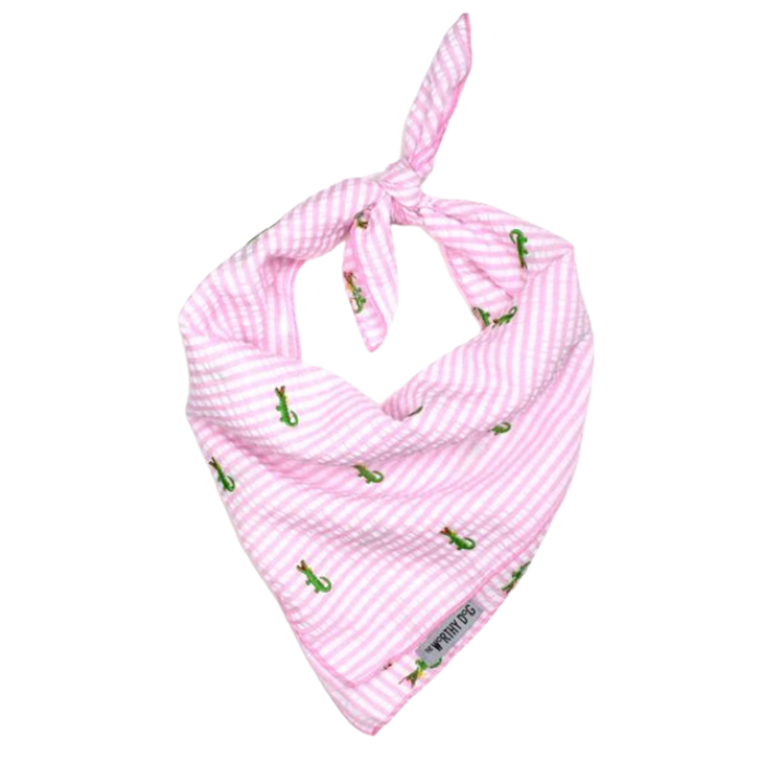 DOG-BANDANA-PINK-STRIPE-ALLIGATOR