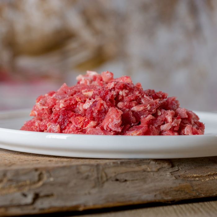Barfgold Rindermuskelfleisch durchwachsen gewolft