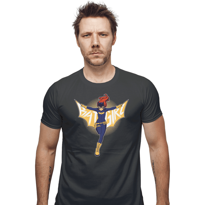 Shirts Fitted Shirts, Mens / Small / Charcoal Bat Girl