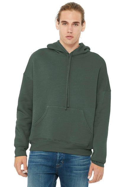 BELLA CANVAS -FLEECE PULLOVER HOODIE - MILITARY GREEN