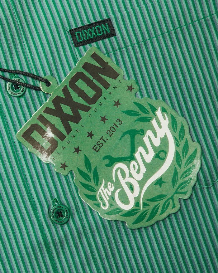 Benny Triple Stripe Short Sleeve - Green