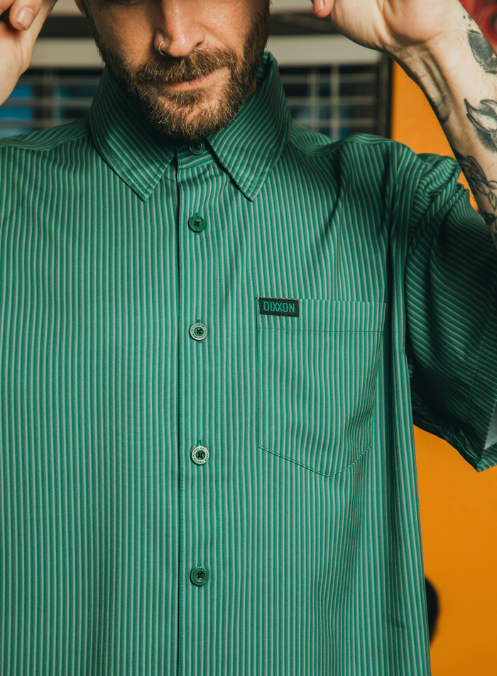 Benny Triple Stripe Short Sleeve - Green