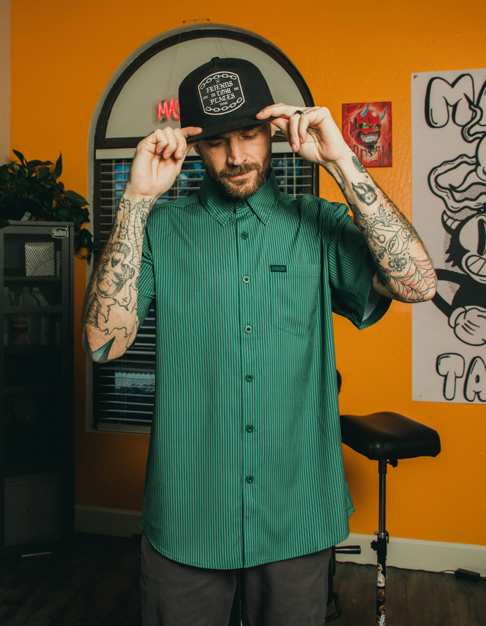 Benny Triple Stripe Short Sleeve - Green