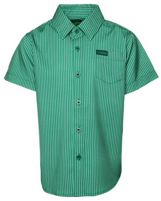 Benny Triple Stripe Youth Short Sleeve - Green