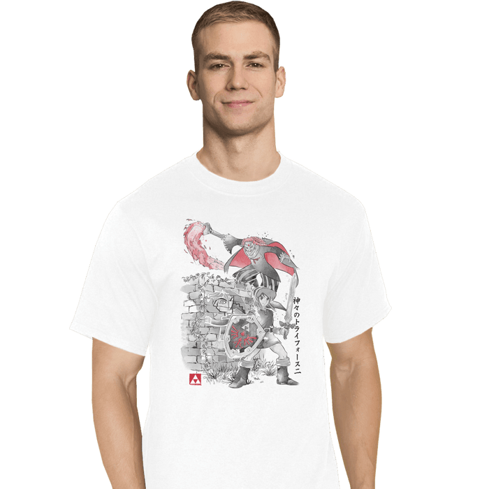 Shirts T-Shirts, Tall / Large / White Between Worlds Sumi-e