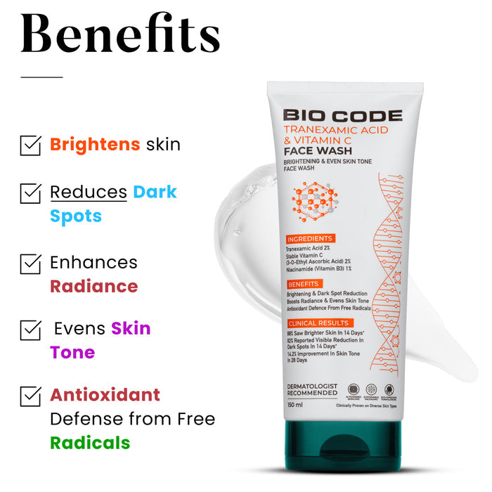Bio Code Tranexamic Acid & Vitamin C Face Wash