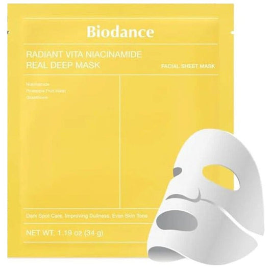 Biodance Radiant Vita Niacinamide Real Deep Mask 4ea