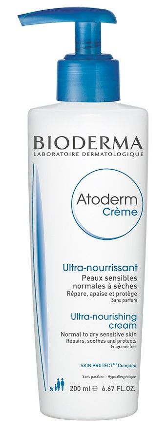 Bioderma Atoderm Creme Ultra Hypoallergenic Nourishing, Repairing & Soothing Face & Body Cream, 200ml - Makkah Pharmacy