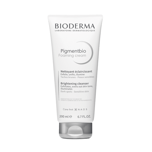 Bioderma Pigmentbio Face & Body Foaming Cream Cleanser for Dark Spots & Sensitive Skin, 200ml - Makkah Pharmacy