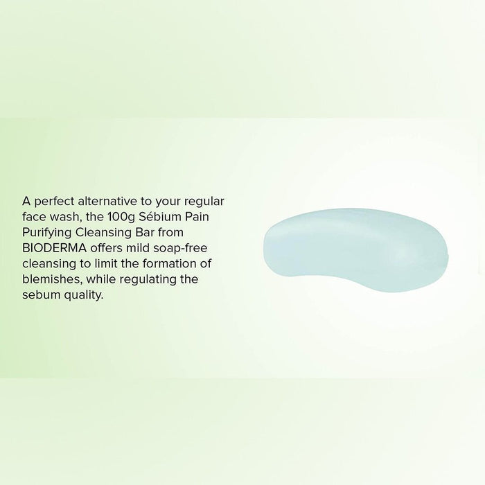 Bioderma Sebium Hypoallergenic Purifying & Cleansing Soap Bar, 100g - Makkah Pharmacy