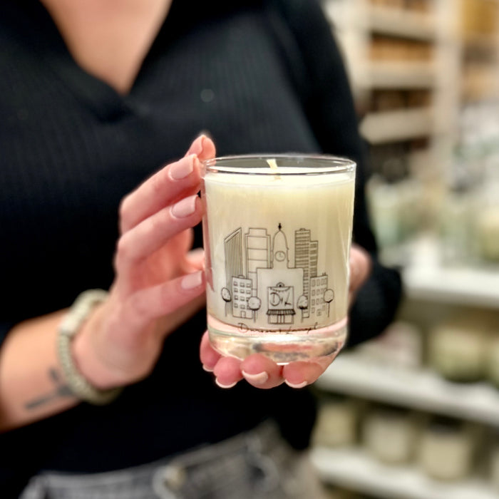 Black Pepper Candle - Philadelphia Skyline Glass