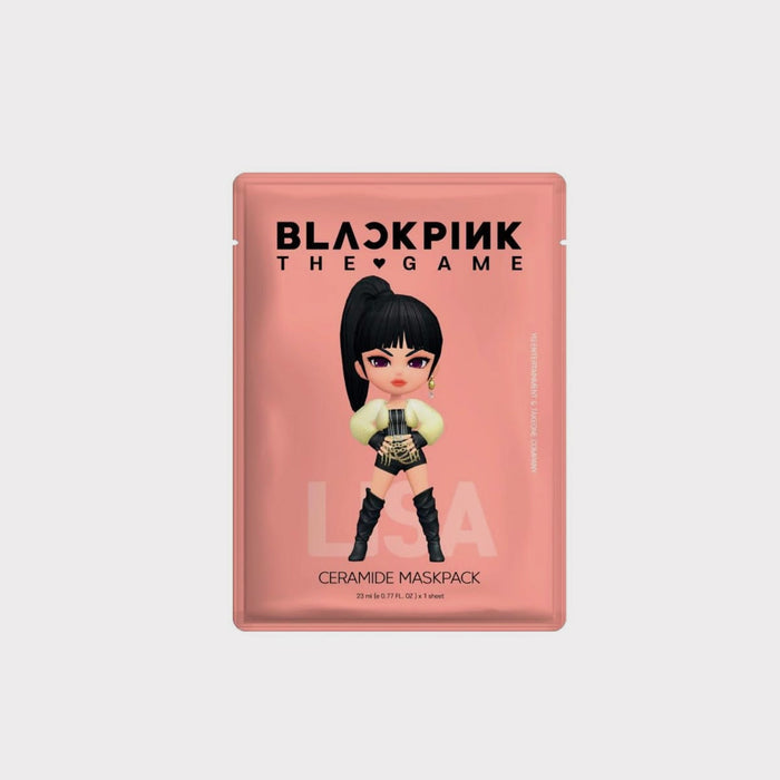 BLACKPINK THE GAME MASK Lisa (Ceramide): Strengthens the skin barrier and locks in moisture.