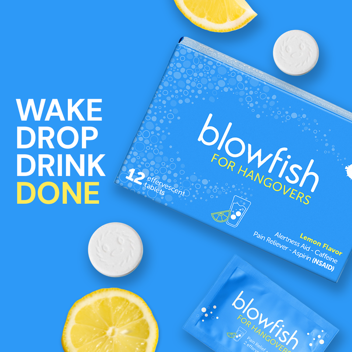 Blowfish for Hangovers - Fast Hangover Relief in 15 Minutes | Headache Relief, Energy
