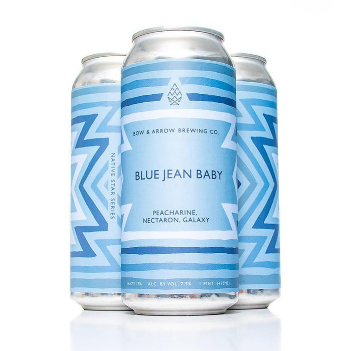 Blue Jean Baby Hazy IPA - Bow and Arrow Brewing Co - 16 oz can