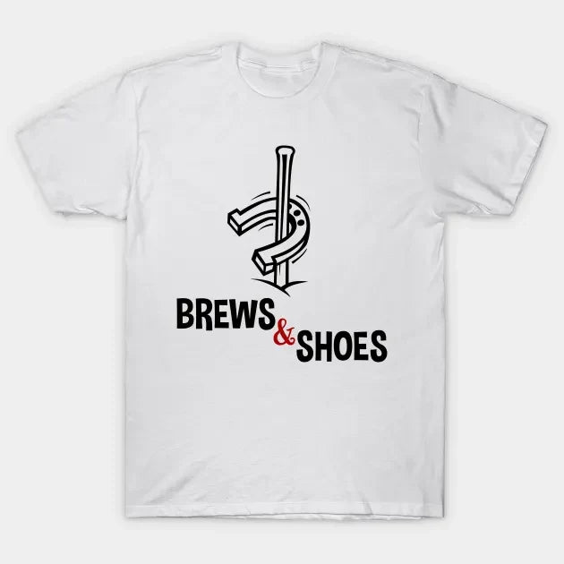 Brews And Shoes Horseshoe Ringer Pitching T-Shirt