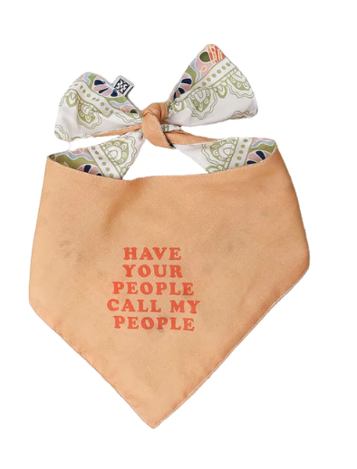 Call My People Pet Bandana - Pine & Moss