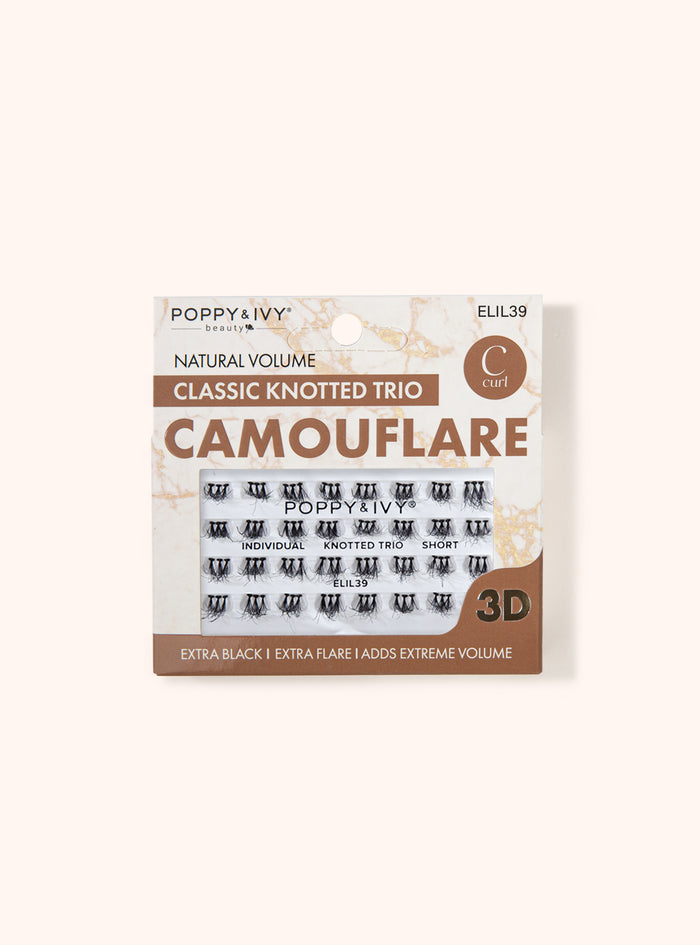 Camouflare Classic Knotted Trio Individual Lash - elil-40-medium