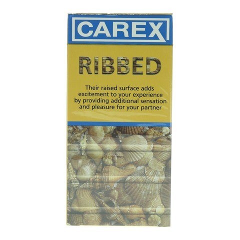 Carex Ribbed Condoms 12'S