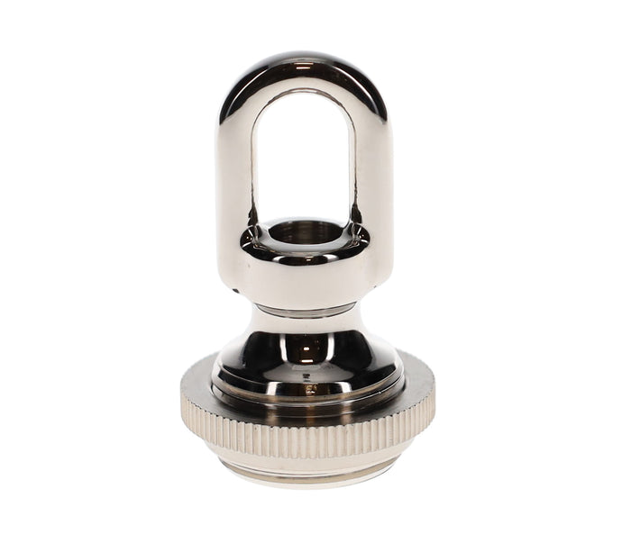 Cast Brass Nickel Screw Collar Canopy Set, 1/4F Tap, Mounting Hardware Kit (10951N)