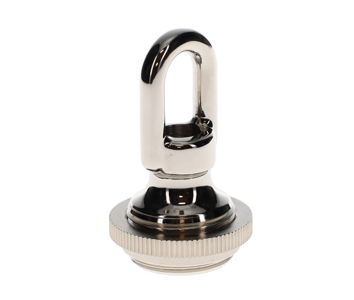 Cast Brass Nickel Screw Collar Canopy Set, 1/4F Tap, Mounting Hardware Kit (10951N)