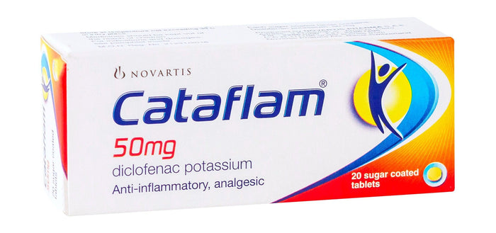 Cataflam 50mg Diclofenac Potassium Anti-Inflammatory & Analgesic, 20 Tablets