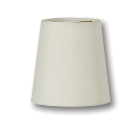 Chandelier Empire Hardback Shades, Cream Color Microfiber Chiffon (00695CR)