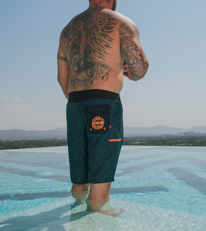 Cheetah Boardshort - Teal
