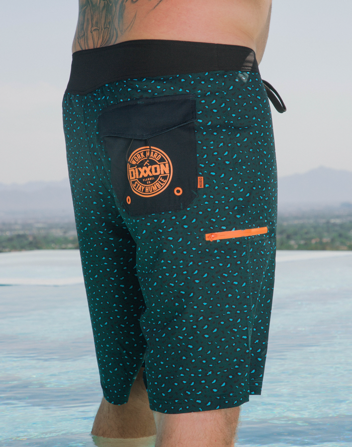 Cheetah Boardshort - Teal