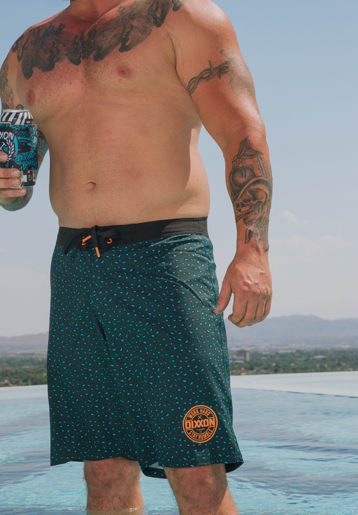 Cheetah Boardshort - Teal