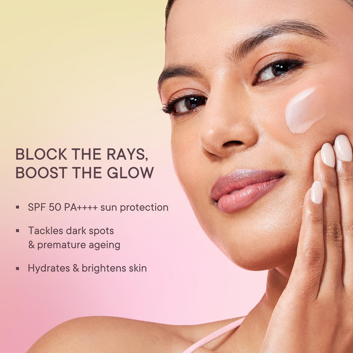 Cherry Blossom Glow Sunscreen Serum with 2% Niacinamide