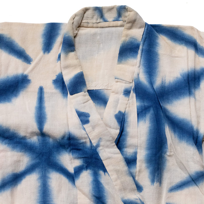 Child's Snowflake Shibori Kimono Coat