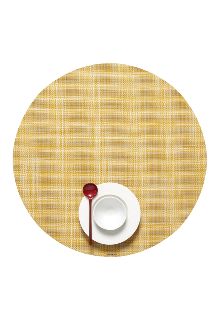 Chilewich-Ochre-Round-Mini-Basketweave-Table-Mat