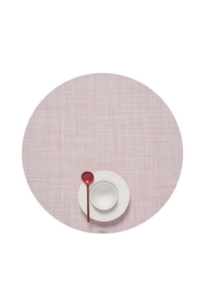 Chilewich-Mini-Basketweave-Round-Table-Mat-Blush